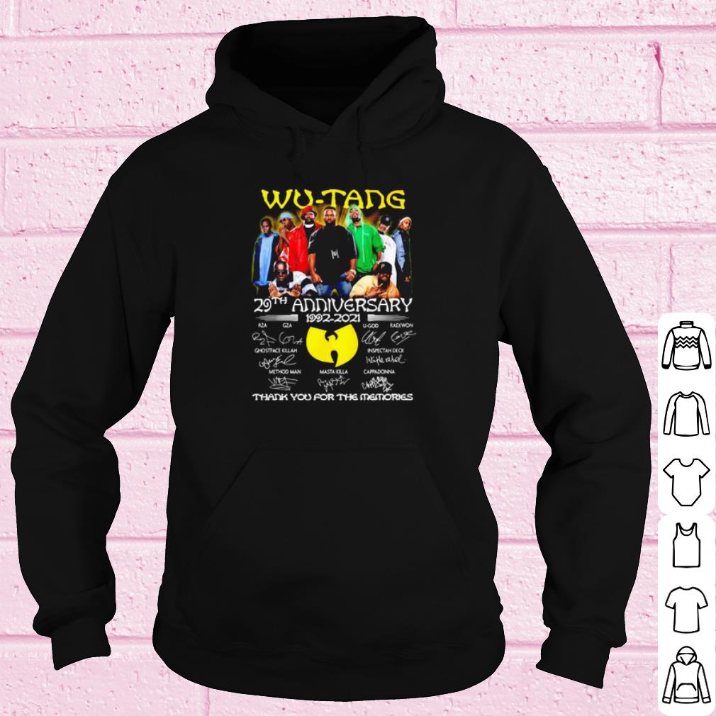caf59dd1 best 29 years of wu tang 1992 2021 thank you for the memories signature shirt 4 - Best 29 Years Of Wu-tang 1992 2021 Thank You For The Memories Signature shirt