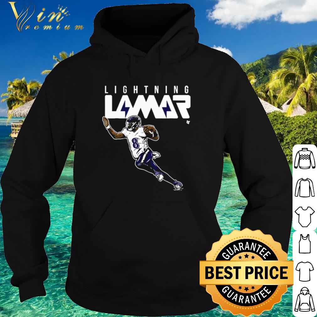 dd90af99 nice lightning lamar baltimore ravens shirt 4 - Nice Lightning Lamar Baltimore Ravens shirt