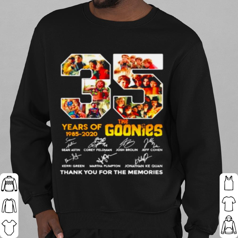 Premium 35 Years Of The Goonies 1985 2020 Thank You For The Memories shirt ee862452 premium 35 years of the goonies 1985 2020 thank you for the memories shirt 4 - Premium 35 Years Of The Goonies 1985 2020 Thank You For The Memories shirt