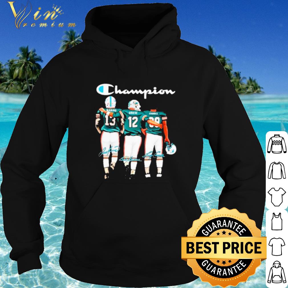 Premium Miami Dolphin Champion Marino Griese Csonka Signatures shirt f9d71a18 premium miami dolphin champion marino griese csonka signatures shirt 4 - Premium Miami Dolphin Champion Marino Griese Csonka Signatures shirt
