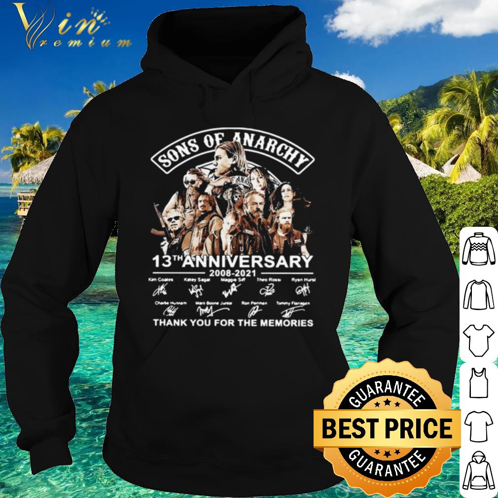 fb129195 nice sons of anarchy 13th anniversary 2008 2021 thank you for the memories shirt 4 - Nice Sons Of Anarchy 13th Anniversary 2008 2021 Thank You For The Memories shirt