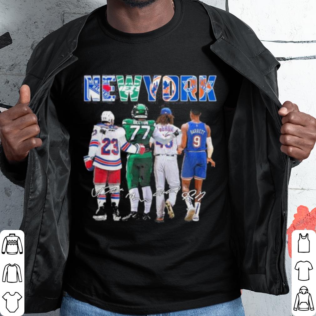 Cool Adam Fox Belton Lance Johnson And Barrett New York Signatures shirt