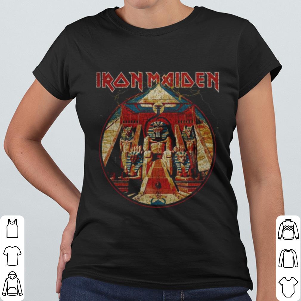 3b3619bc nice iron maiden powerslave lightning circle shirt 4 - Nice Iron Maiden Powerslave Lightning Circle shirt