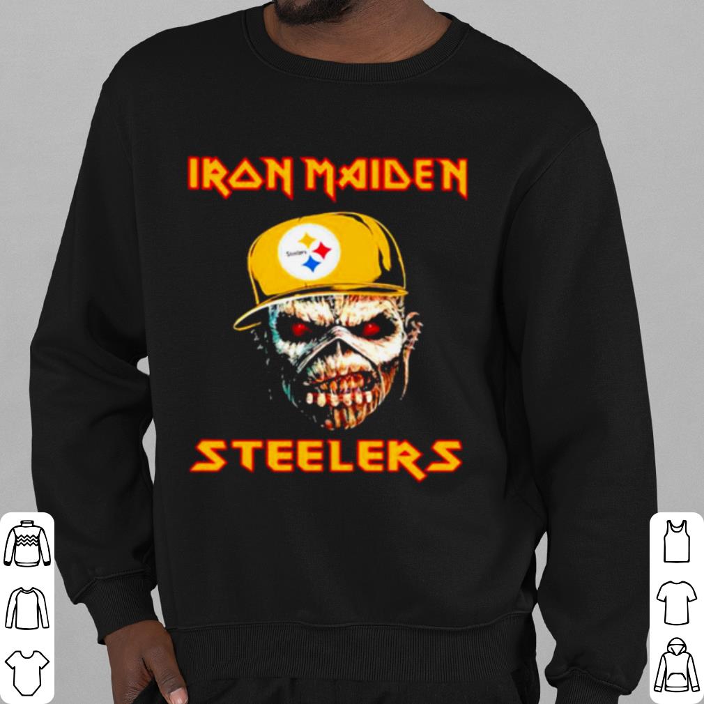 601d66fa official iron maiden wear hat logo steelers football shirt 4 - Official Iron Maiden Wear Hat Logo Steelers Football shirt