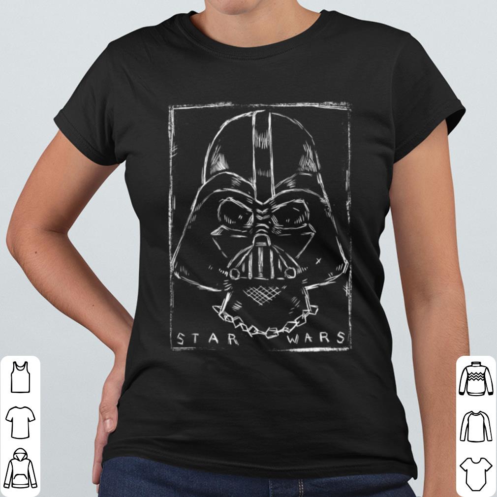 Official Star Wars Darth Vader Outlined Sketch Portrait shirt 0a0e2571 official star wars darth vader outlined sketch portrait shirt 4 - Official Star Wars Darth Vader Outlined Sketch Portrait shirt