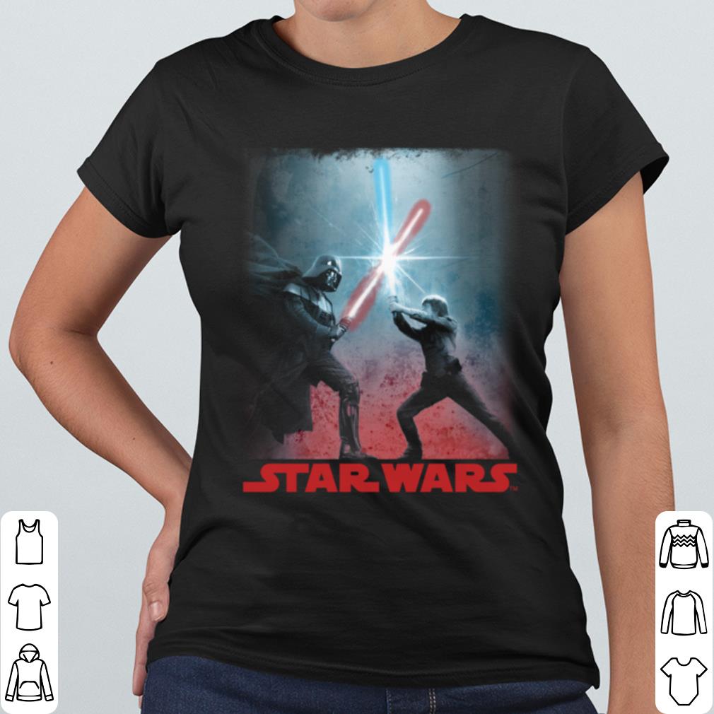 Awesome Star Wars Darth Vader Luke Skywalker Battle Silhouette shirt 7308c31d awesome star wars darth vader luke skywalker battle silhouette shirt 4 - Awesome Star Wars Darth Vader Luke Skywalker Battle Silhouette shirt