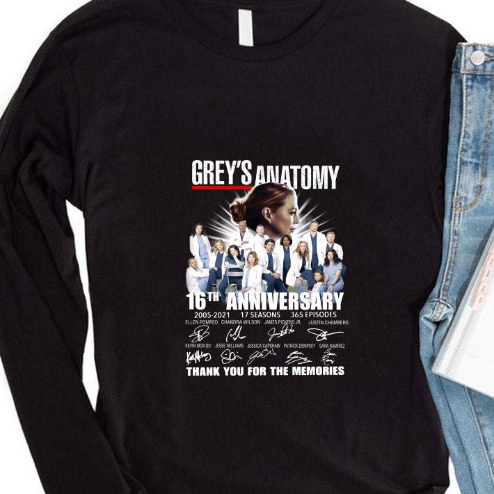 Original Grey's Anatomy 16th anniversary 2005-2021 17 seasons 365 episodes signatures thank you for the memories shirt f6b38ed4 grey s anatomy 16th anniversary 2005 2021 17 seasons 365 episodes signatures thank you for the memories shirt 4 - Original Grey's Anatomy 16th anniversary 2005-2021 17 seasons 365 episodes signatures thank you for the memories shirt
