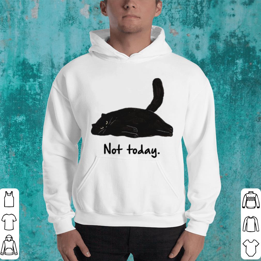 Cat lie down Not today shirt Cat lie down Not today shirt 4 - Cat lie down Not today shirt