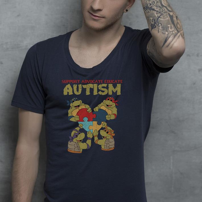 Ninja Turtle support advocate educate Autism shirt Ninja Turtle support advocate educate Autism shirt 4 - Ninja Turtle support advocate educate Autism shirt