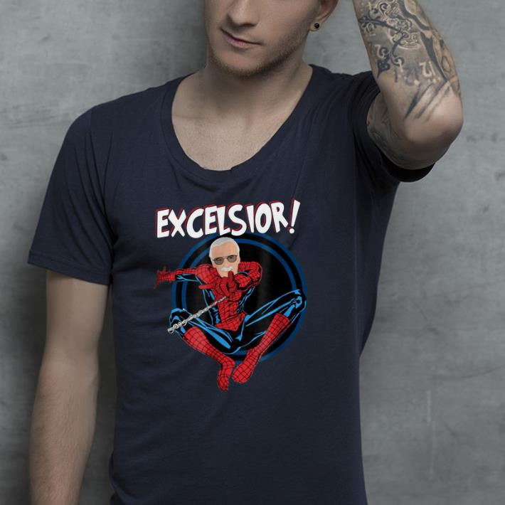 Stan Lee in Spiderman Excelsior kid shirt 4 - Stan Lee in Spiderman Excelsior kid shirt