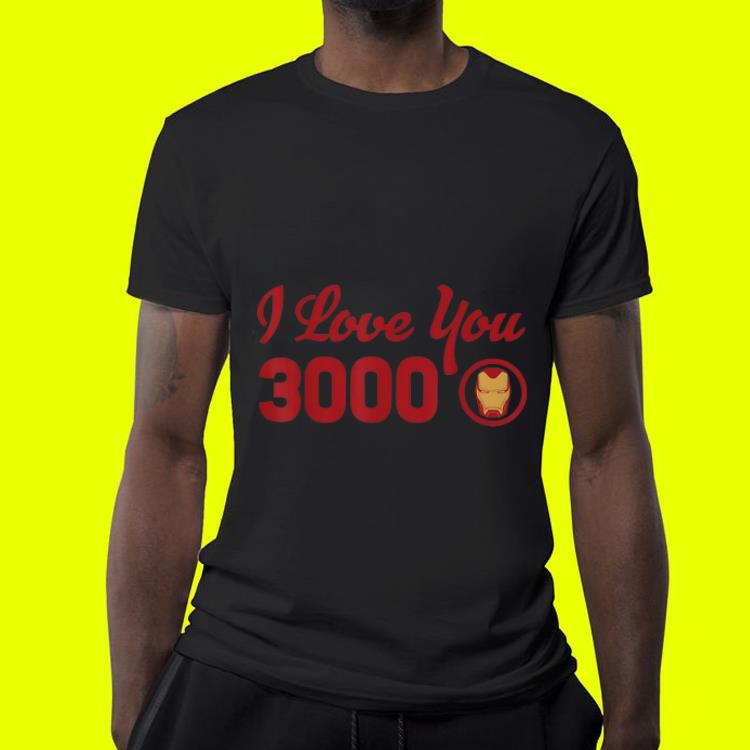 Marvel Avengers Endgame Iron Man Helmet I Love You 3000 Red Logo shirt 4 - Marvel Avengers Endgame Iron Man Helmet I Love You 3000 Red Logo shirt