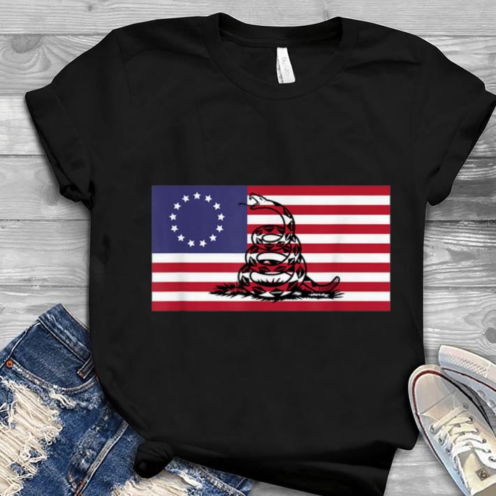 Betsy Ross Flag And Gadsden Snake Youth tee 1 - Betsy Ross Flag And Gadsden Snake Youth tee