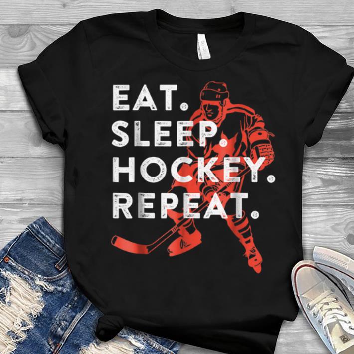 Eat Sleep Hockey Repeat Youth tee 1 - Eat Sleep Hockey Repeat Youth tee