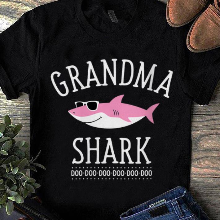 Grandma Shark Doo Doo Doo Sunglass sweater 1 - Grandma Shark Doo Doo Doo Sunglass sweater