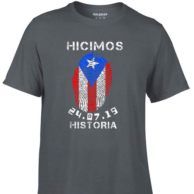 Original Hicimos Historia Ricky Renuncia Bandera Negra Puerto Rico Flag Fingerprint shirt 1 - Original Hicimos Historia Ricky Renuncia Bandera Negra Puerto Rico Flag Fingerprint shirt