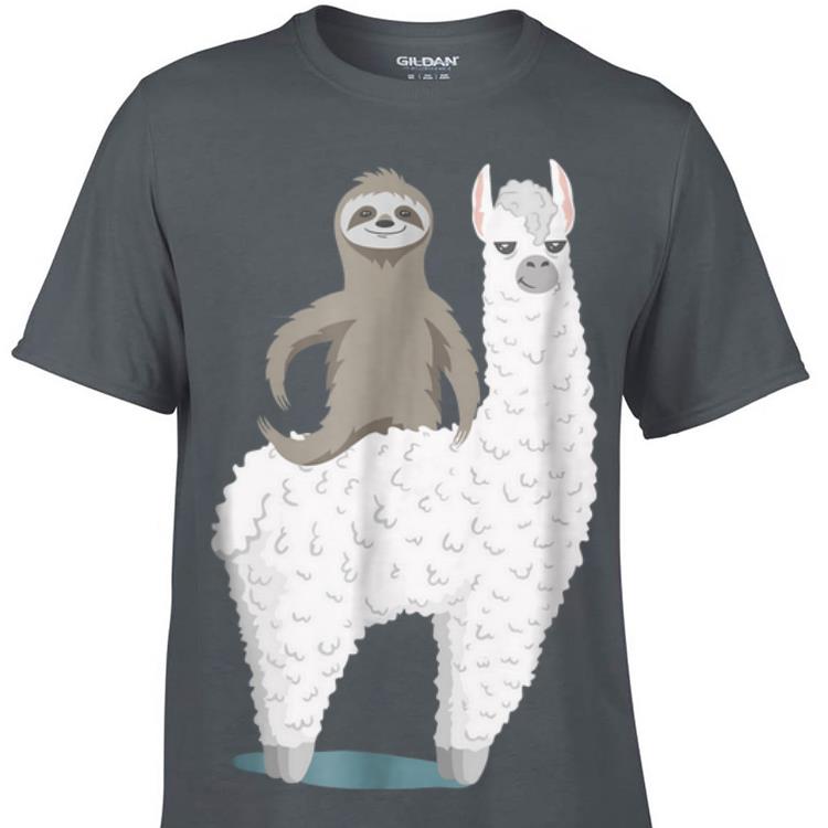 Sloth Riding llama sweater 1 - Sloth Riding llama sweater
