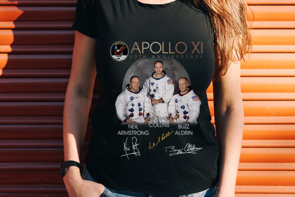 The Best Apollo 11 50th Anniversary Neil Armstrong Micheal Collins Buzz Aldrin Signature shirt 1 - The Best Apollo 11 50th Anniversary Neil Armstrong Micheal Collins Buzz Aldrin Signature shirt