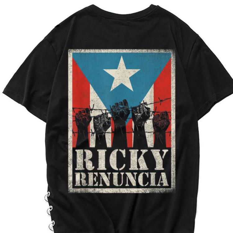 The best trend The fist barbed wire Ricky Renuncia Puerto Rico Flag shirt 1 - The best trend The fist barbed wire Ricky Renuncia Puerto Rico Flag shirt