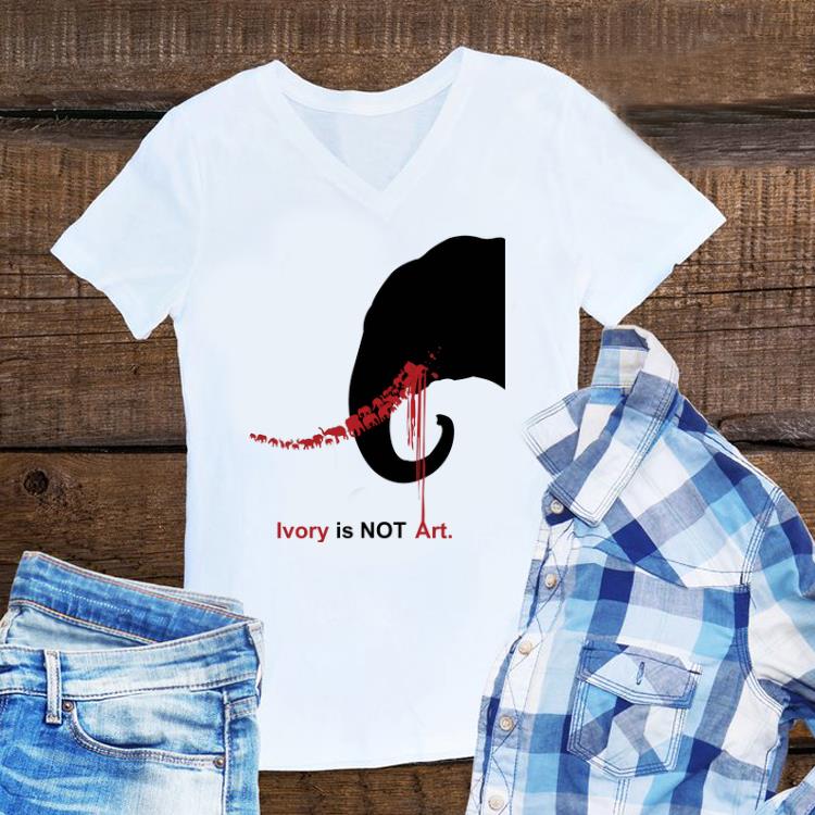Awesome Ivory Is Not Art Save The Elephant shirt 1 - Awesome Ivory Is Not Art Save The Elephant shirt