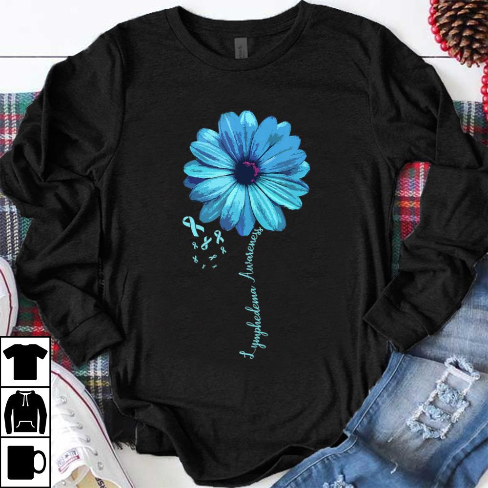 Funny Lymphedema Awareness Floral Ribbon shirt 1 - Funny Lymphedema Awareness Floral Ribbon shirt