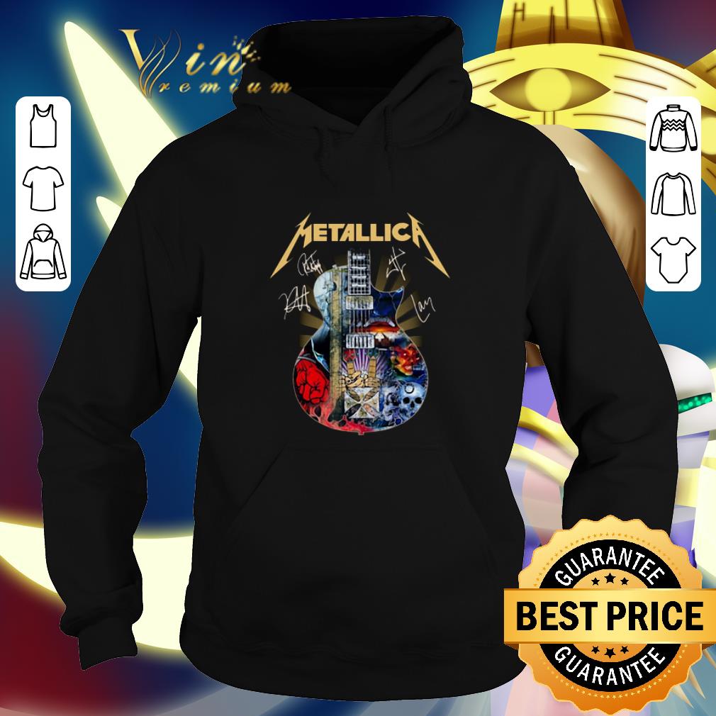 Nice Metallica Guitar Signatures shirt 4 - Nice Metallica Guitar Signatures shirt