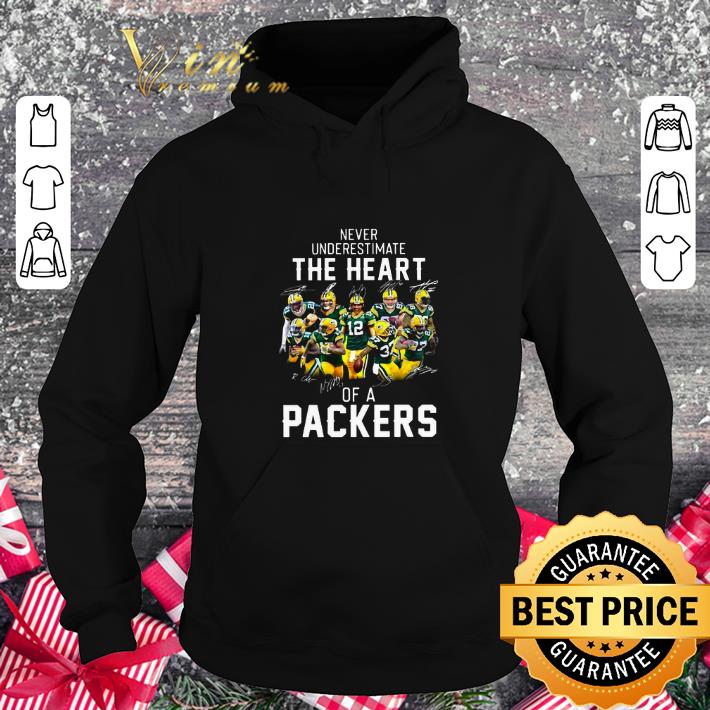 Nice Never Underestimate The Heart Of A Green Bay Packers Signatures shirt Nice Never Underestimate The Heart Of A Green Bay Packers Signatures shirt 4 - Nice Never Underestimate The Heart Of A Green Bay Packers Signatures shirt