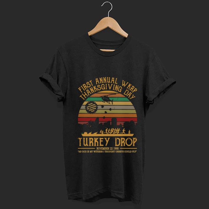 Premium trending Vintage First Annual Wkrp Thanksgiving Day Turkey Drop shirt 1 - Premium trending Vintage First Annual Wkrp Thanksgiving Day Turkey Drop shirt