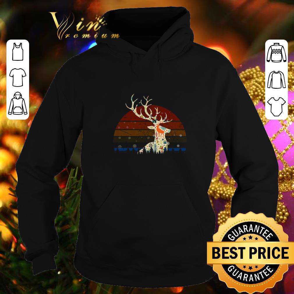 Hot Reindeer Christmas Retro Sunset shirt 4 - Hot Reindeer Christmas Retro Sunset shirt