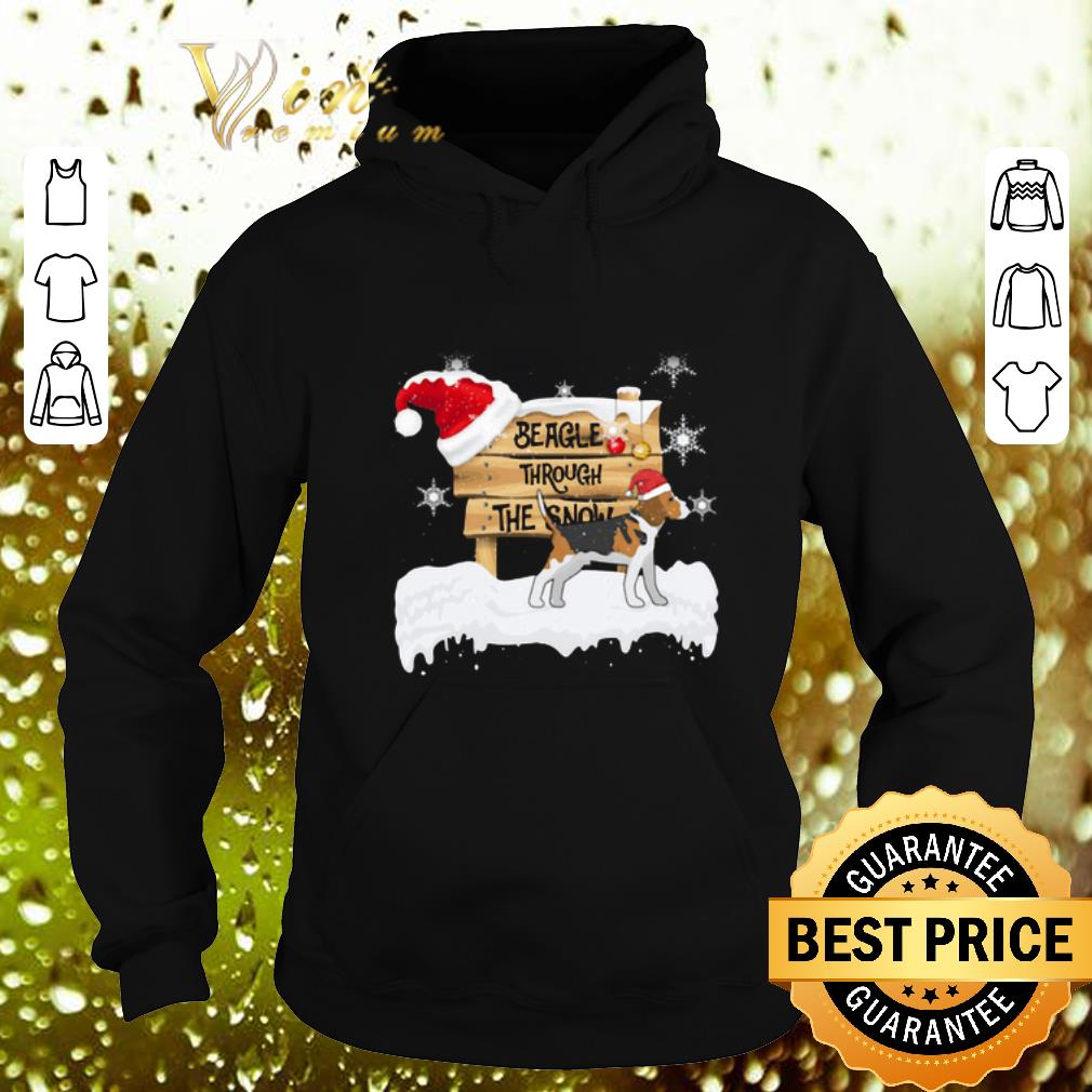 Original Beagle Through The Snow Christmas shirt 4 - Original Beagle Through The Snow Christmas shirt