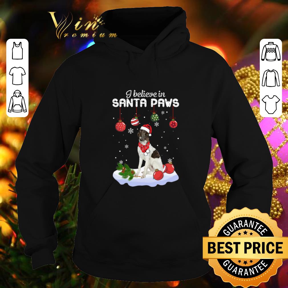 Original Borzoi i believe in Santa paws Christmas shirt 4 - Original Borzoi i believe in Santa paws Christmas shirt
