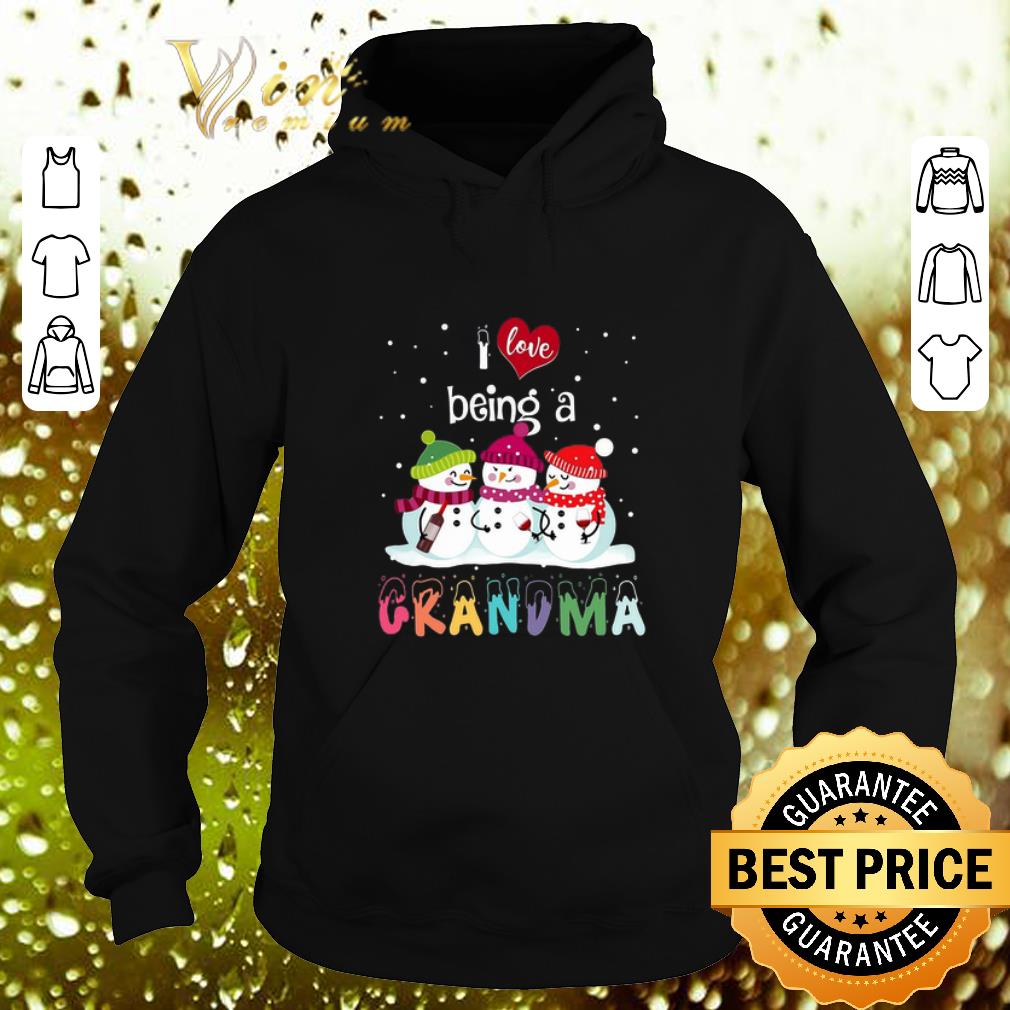 Original Snowmans I Love Being a Grandma Christmas shirt 4 - Original Snowmans I Love Being a Grandma Christmas shirt