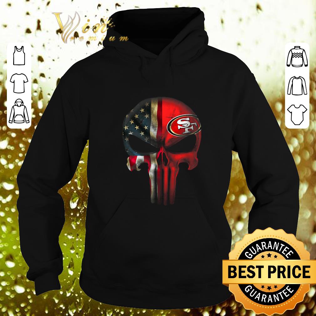 Original The Punisher Skull American flag San Francisco 49ers shirt 4 - Original The Punisher Skull American flag San Francisco 49ers shirt