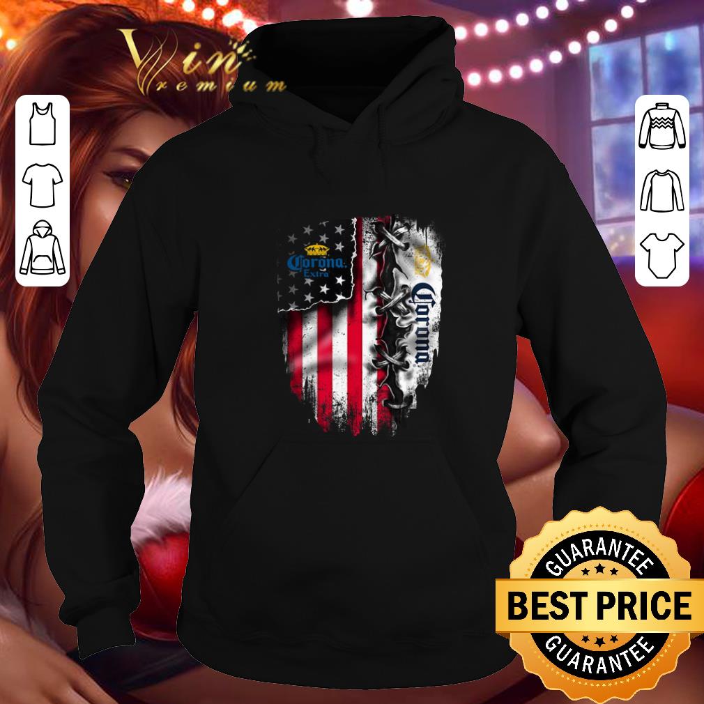 Top Corona Extra inside American flag shirt Top Corona Extra inside American flag shirt 4 - Top Corona Extra inside American flag shirt