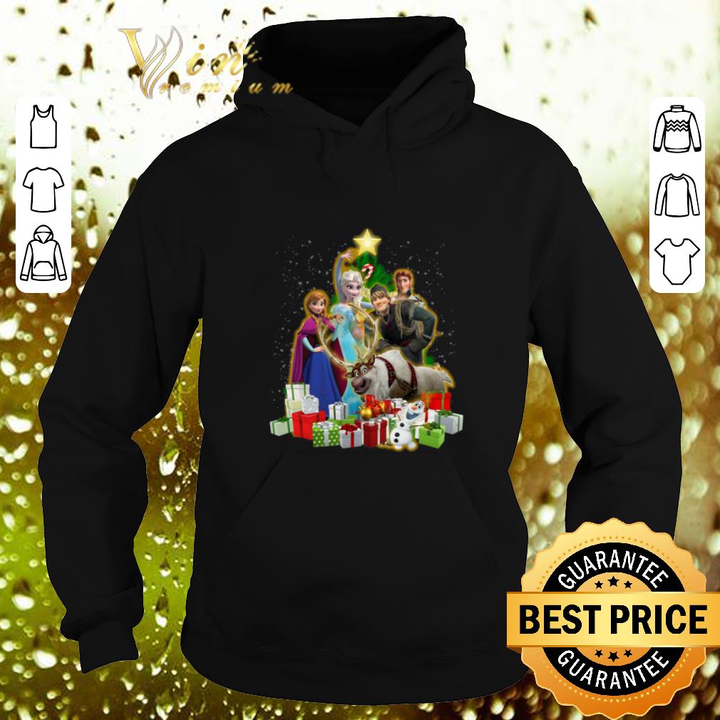 Top Disney Frozen characters Christmas tree shirt 4 - Top Disney Frozen characters Christmas tree shirt