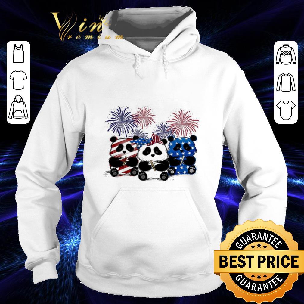 Top Fireworks Panda red white and blue American flag shirt 4 - Top Fireworks Panda red white and blue American flag shirt