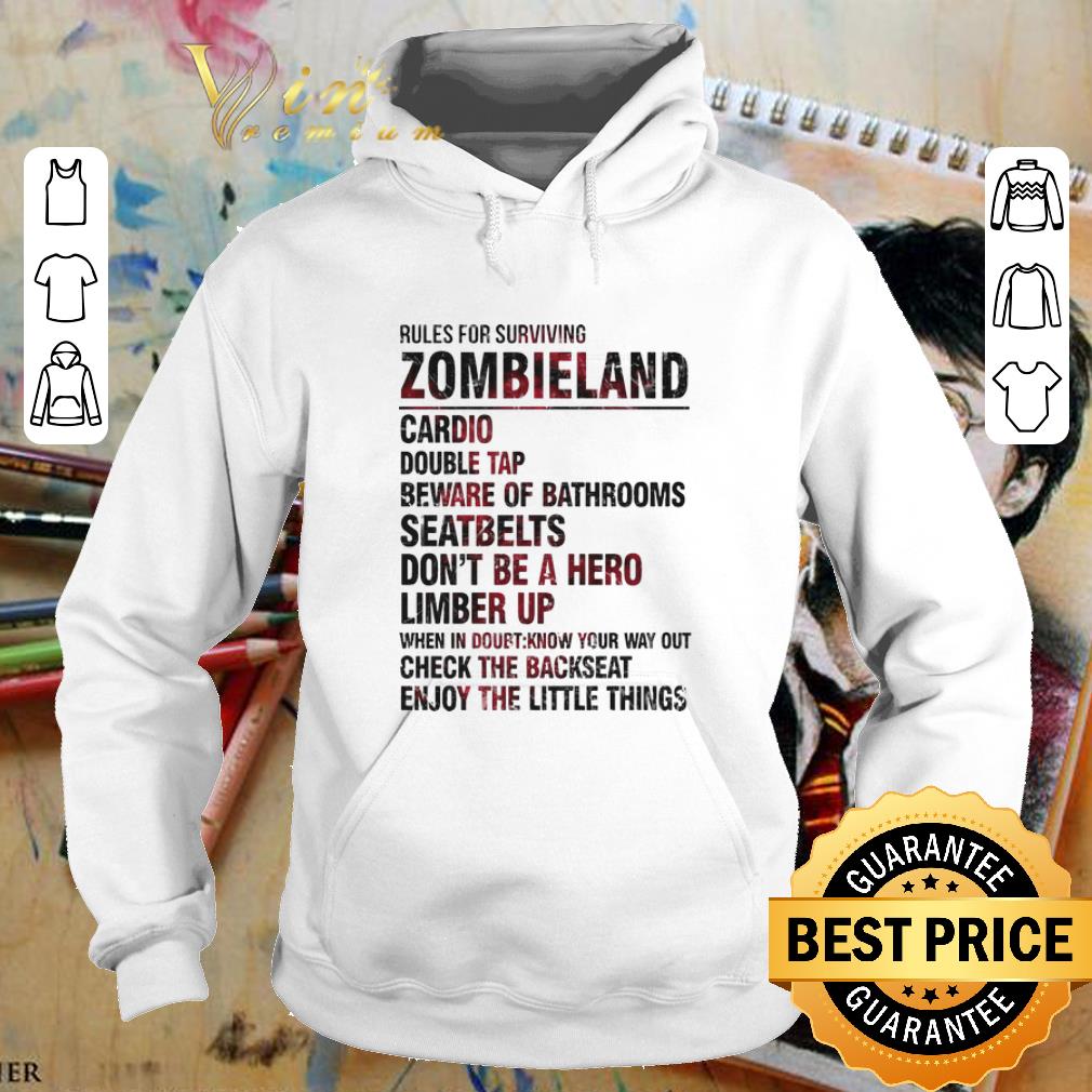Top Rules For Surviving Zombieland Cardio Double Tap Beware Of Bathrooms shirt 4 - Top Rules For Surviving Zombieland Cardio Double Tap Beware Of Bathrooms shirt