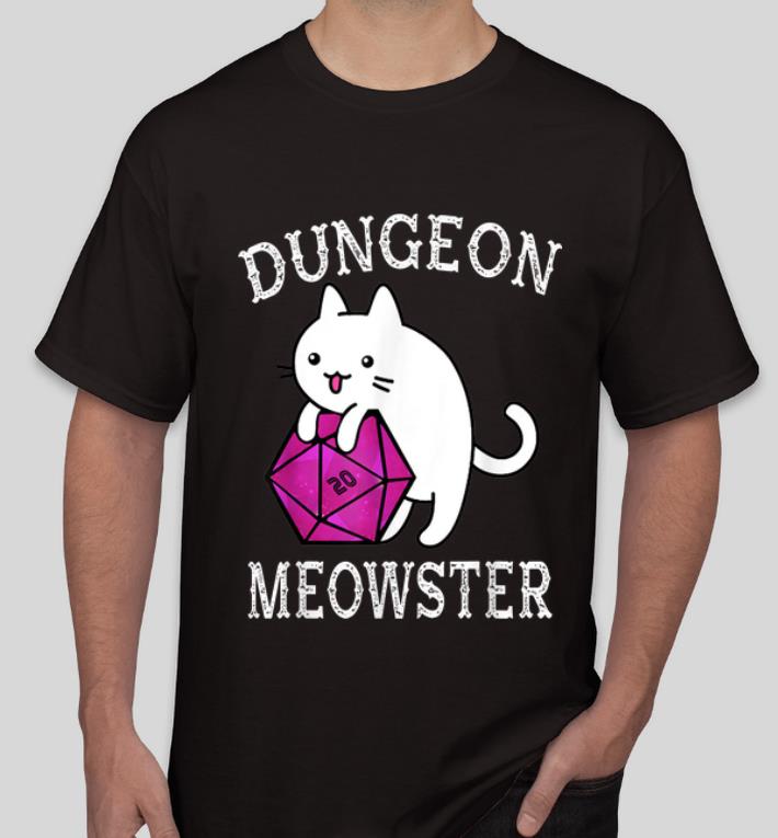 Awesome Dungeon Meowster Nerdy Gamer D20 RPG Cat Lover shirt 4 - Awesome Dungeon Meowster Nerdy Gamer D20 RPG Cat Lover shirt