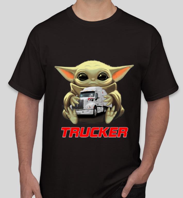 Awesome Star Wars Baby Yoda Hug Trucker shirt 4 - Awesome Star Wars Baby Yoda Hug Trucker shirt