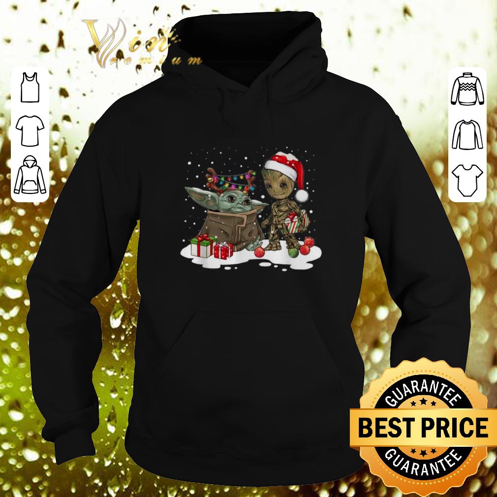 Hot Baby Yoda reindeer and Baby Groot santa Christmas shirt 4 - Hot Baby Yoda reindeer and Baby Groot santa Christmas shirt