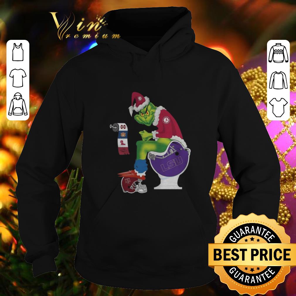 Hot Santa Grinch Alabama Crimson Tide LSU Tigers toilet A M Aggies shirt 4 - Hot Santa Grinch Alabama Crimson Tide LSU Tigers toilet A&M Aggies shirt