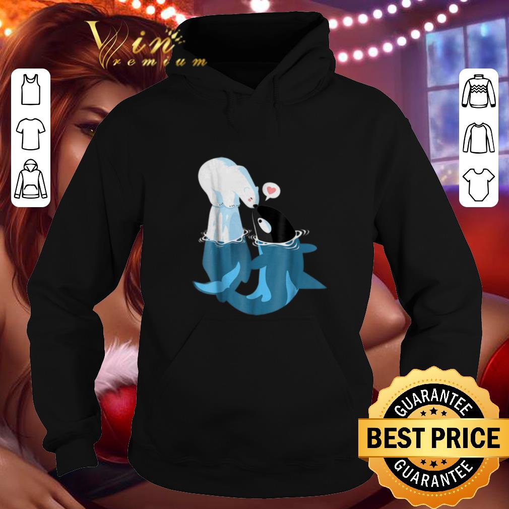 Original Killer Whale kiss love Polar Bear shirt 4 - Original Killer Whale kiss love Polar Bear shirt