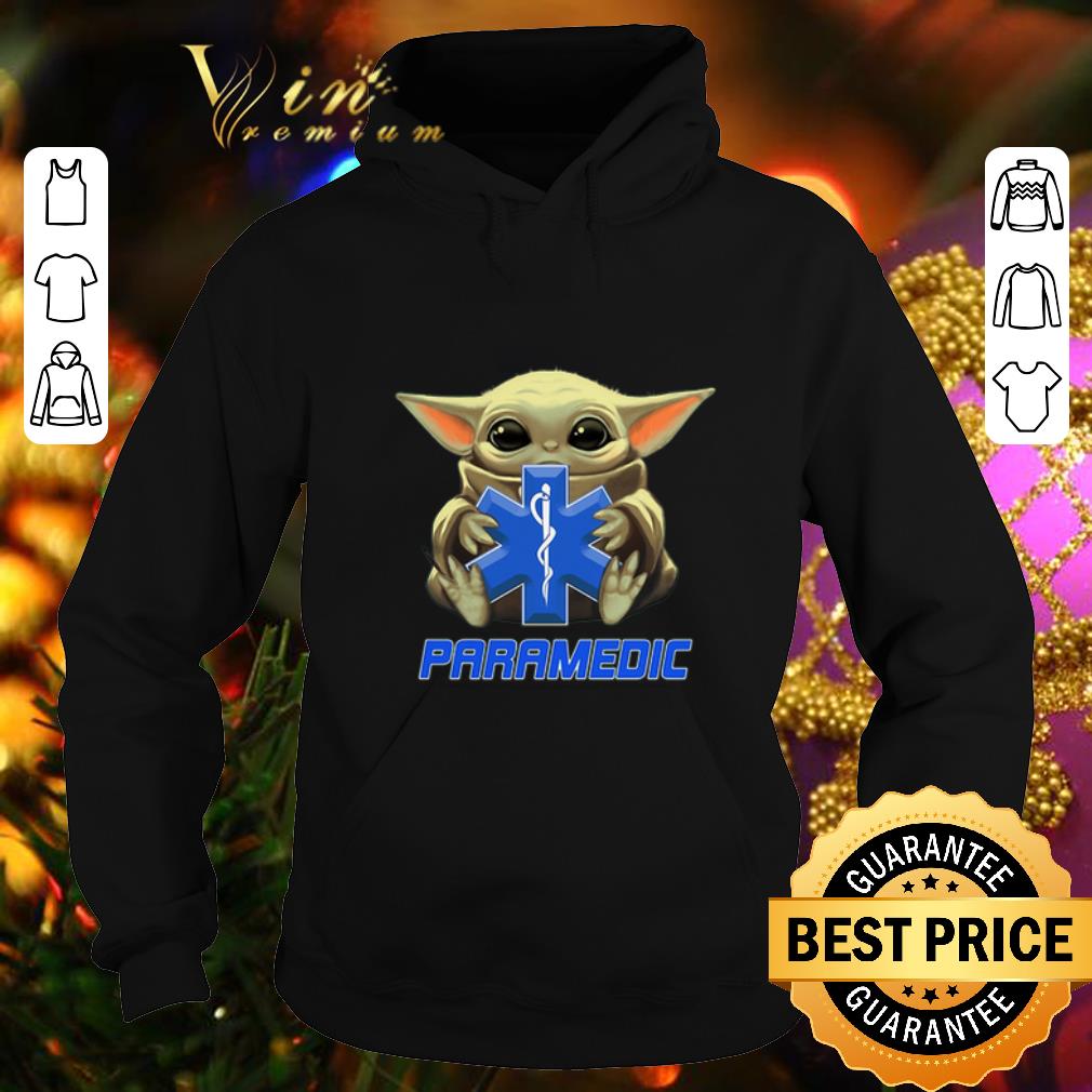 Top Baby Yoda hug Paramedic Medical Star Wars Mandalorian shirt 4 - Top Baby Yoda hug Paramedic Medical Star Wars Mandalorian shirt