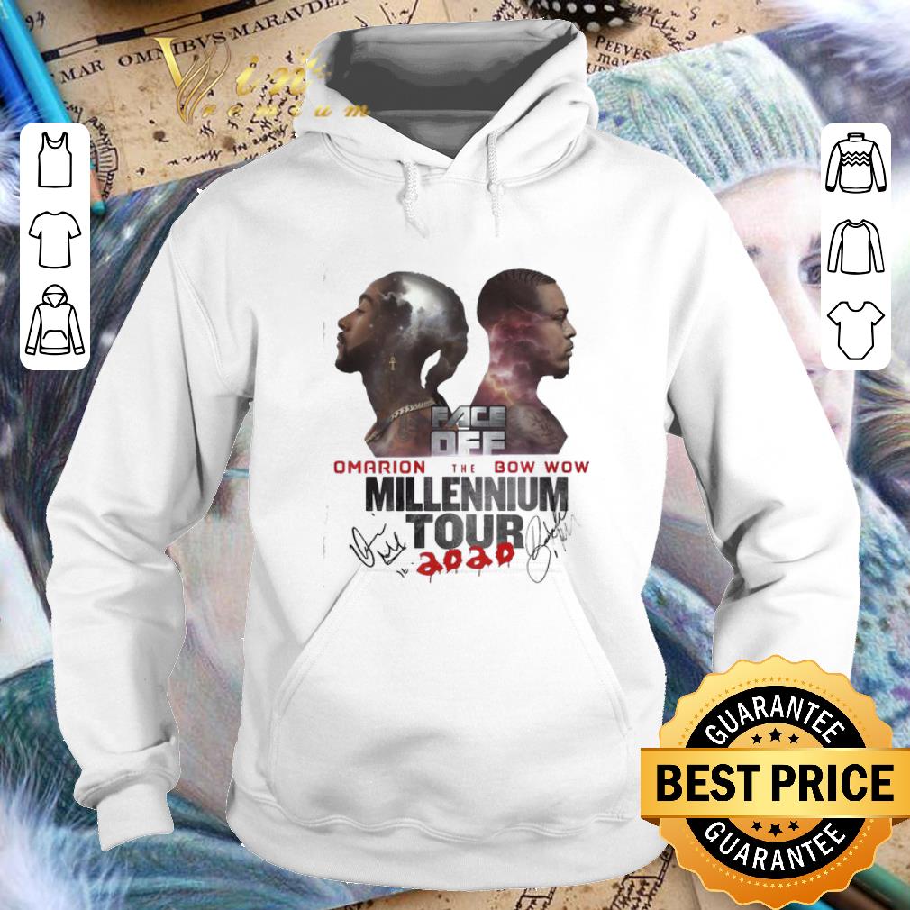 Top Face Dee Omarion Bow Wow The Millennium Tour Signatures shirt 4 - Top Face Dee Omarion Bow Wow The Millennium Tour Signatures shirt