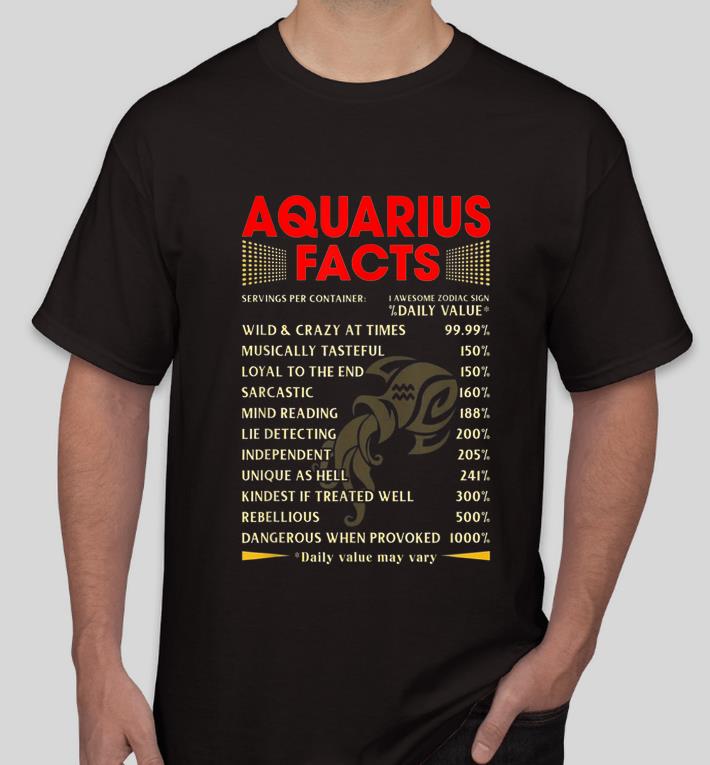 Nice Aquarius Facts Wild And Crazy At Times Loyal To The End shirt 4 - Nice Aquarius Facts Wild And Crazy At Times Loyal To The End shirt