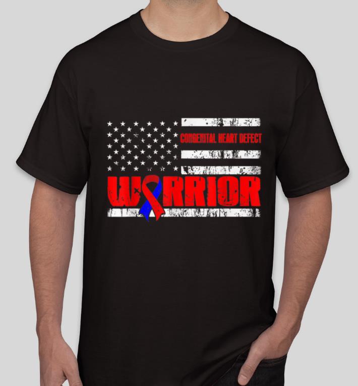 Official Congenital Heart Defect Warrior Awareness USA Flag shirt 4 - Official Congenital Heart Defect Warrior Awareness USA Flag shirt