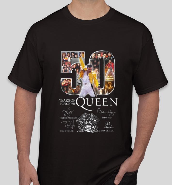 Hot 50 Years Of Queen 1970 2020 Signatures shirt 4 - Hot 50 Years Of Queen 1970-2020 Signatures shirt