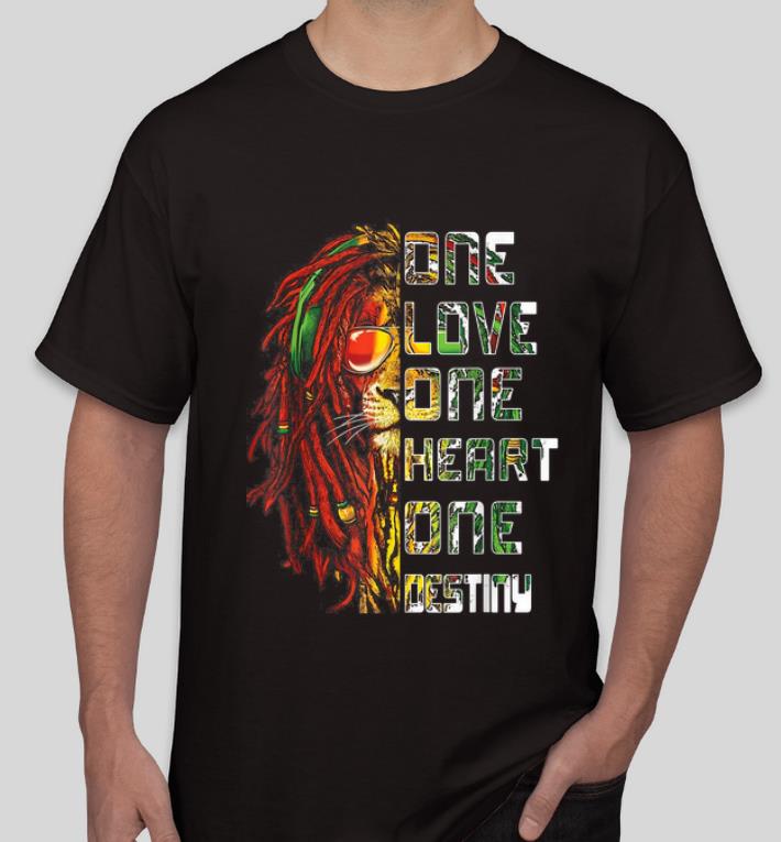 Hot Lion One Love One Heart One Destiny Bob Marley shirt 4 - Hot Lion One Love One Heart One Destiny Bob Marley shirt