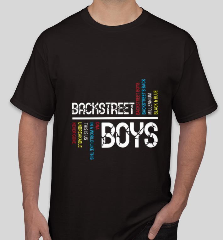 Nice Backstreet boys backstreet s back millennium black and blue shirt 4 - Nice Backstreet boys backstreet’s back millennium black and blue shirt