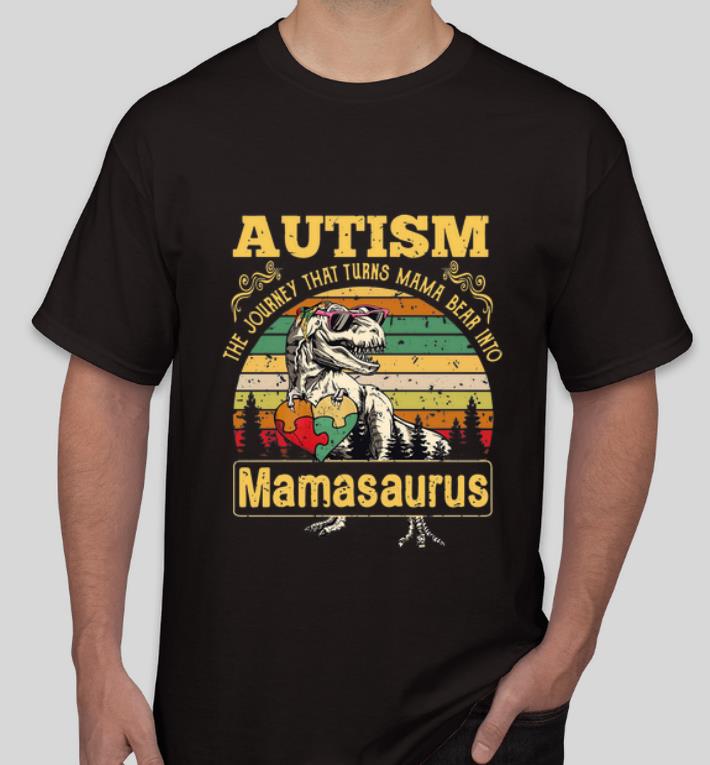 Top Autism The Journey That Turns Mama Bear Into Mamasaurus Vintage shirt 4 - Top Autism The Journey That Turns Mama Bear Into Mamasaurus Vintage shirt