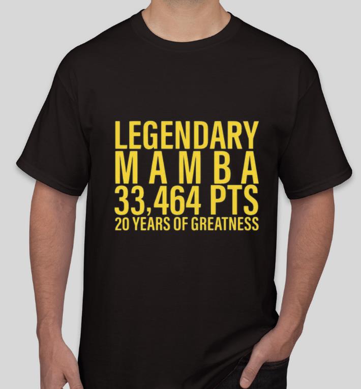 Top Legendary Mamba 33 464 Pts 20 Years Of Greatness shirt 4 - Top Legendary Mamba 33,464 Pts 20 Years Of Greatness shirt